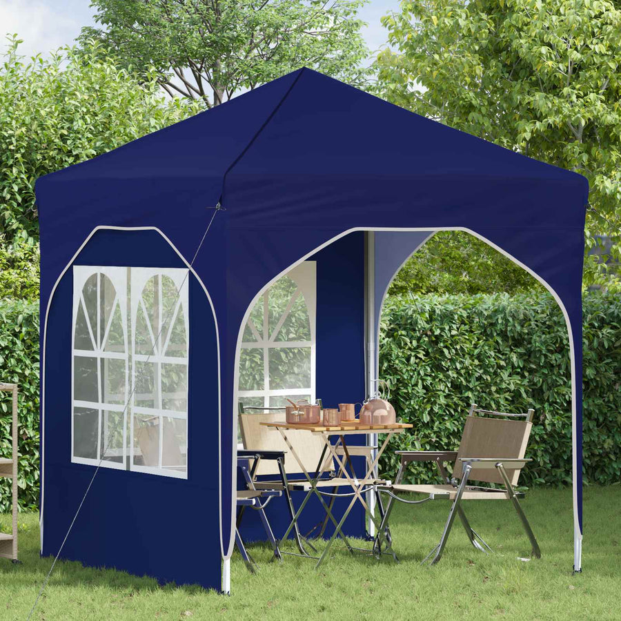 Pop-up Feesttent 192 x 192 x 245 cm Blauw