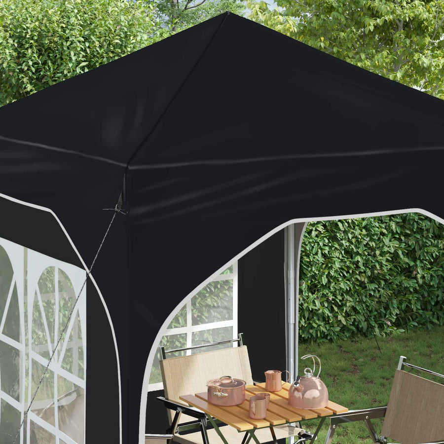Pop-up Feesttent 192 x 192 x 245 cm Antraciet