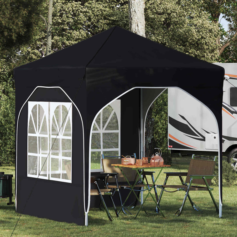 Pop-up Feesttent 192 x 192 x 245 cm Antraciet