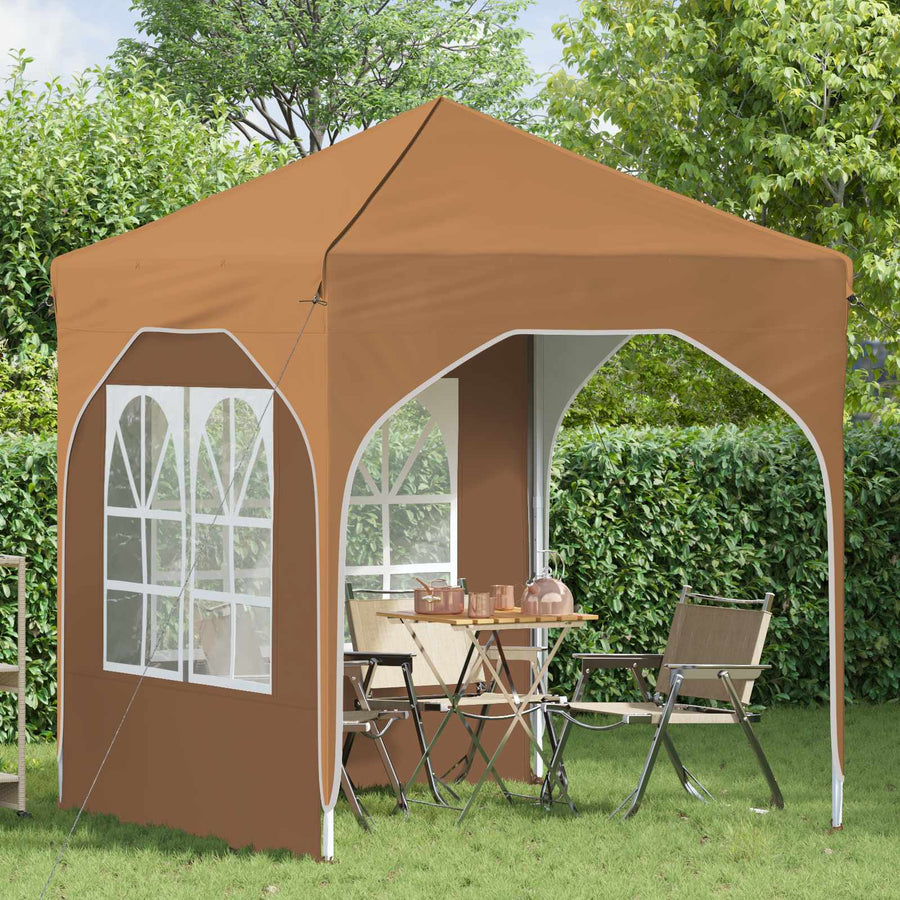 Pop-up Feesttent 192 x 192 x 245 cm Beige