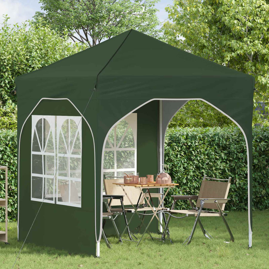 Pop-up Feesttent 192 x 192 x 245 cm Groen