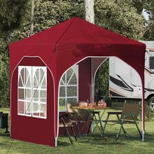 Pop-up Feesttent 192 x 192 x 245 cm Bordeauxrood