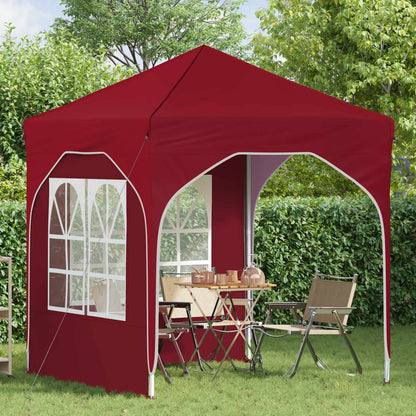 Pop-up Feesttent 192 x 192 x 245 cm Bordeauxrood