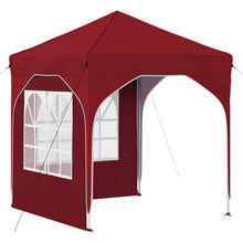 Pop-up Feesttent 192 x 192 x 245 cm Bordeauxrood