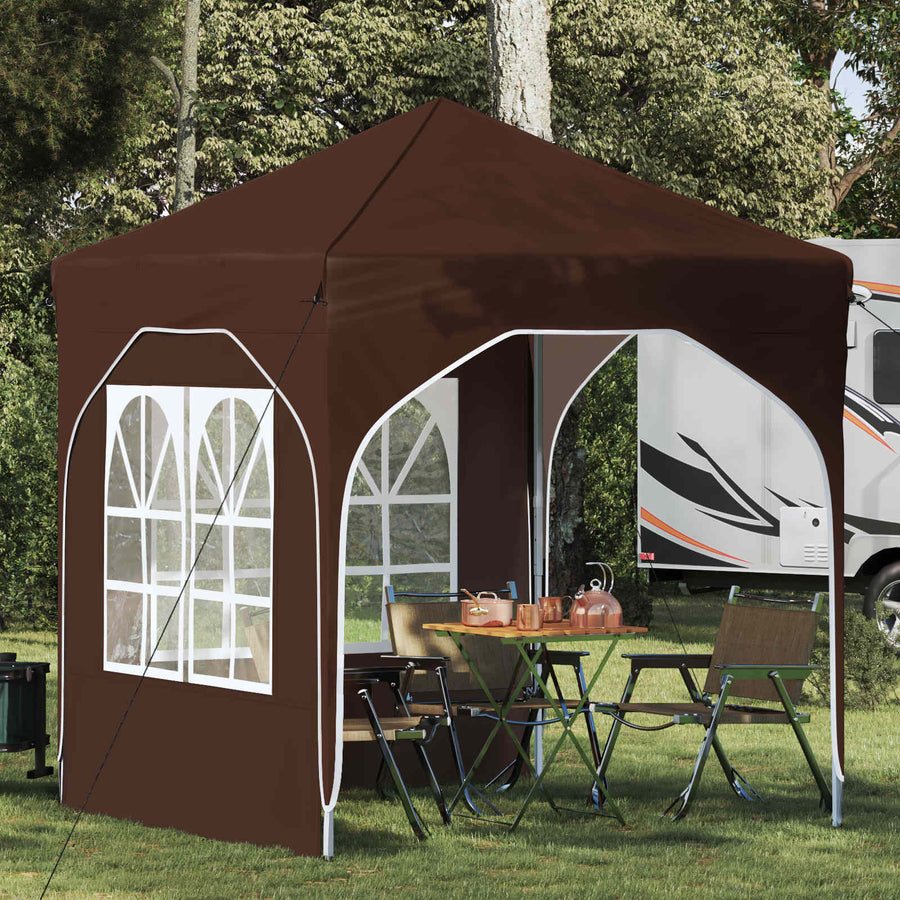 Pop-up Feesttent 192 x 192 x 245 cm Bruin