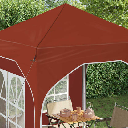 Pop-up Feesttent 192 x 192 x 245 cm Terracotta