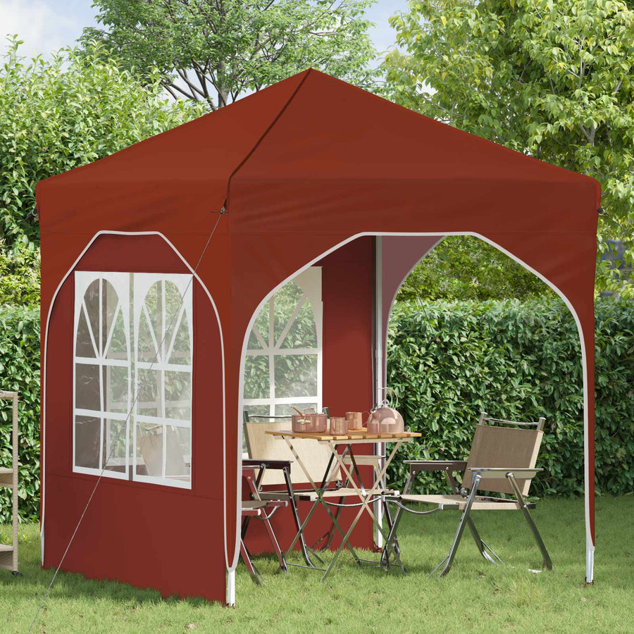 Pop-up Feesttent 192 x 192 x 245 cm Terracotta