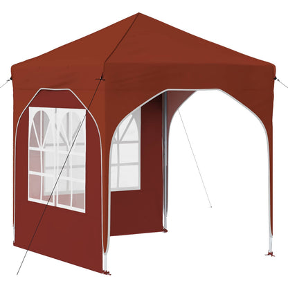 Pop-up Feesttent 192 x 192 x 245 cm Terracotta