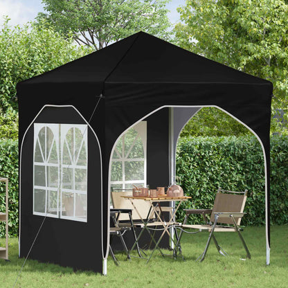 Pop-up Feesttent 192 x 192 x 245 cm Zwart