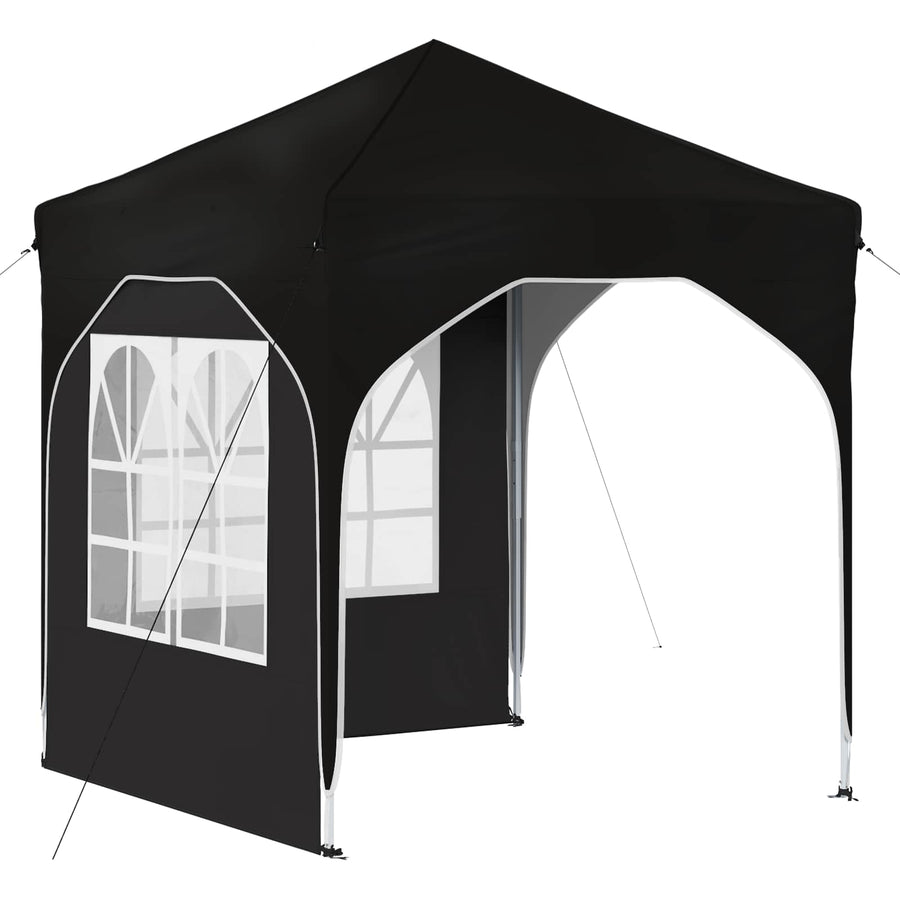 Pop-up Feesttent 192 x 192 x 245 cm Zwart