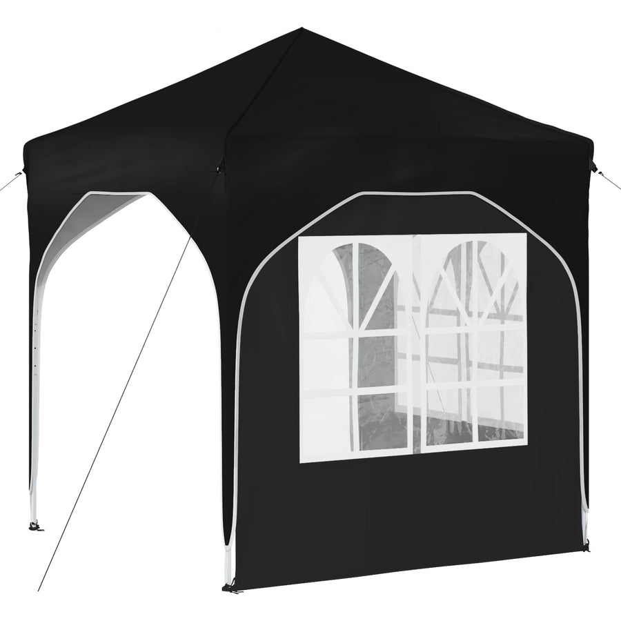 Pop-up Feesttent 192 x 192 x 245 cm Zwart