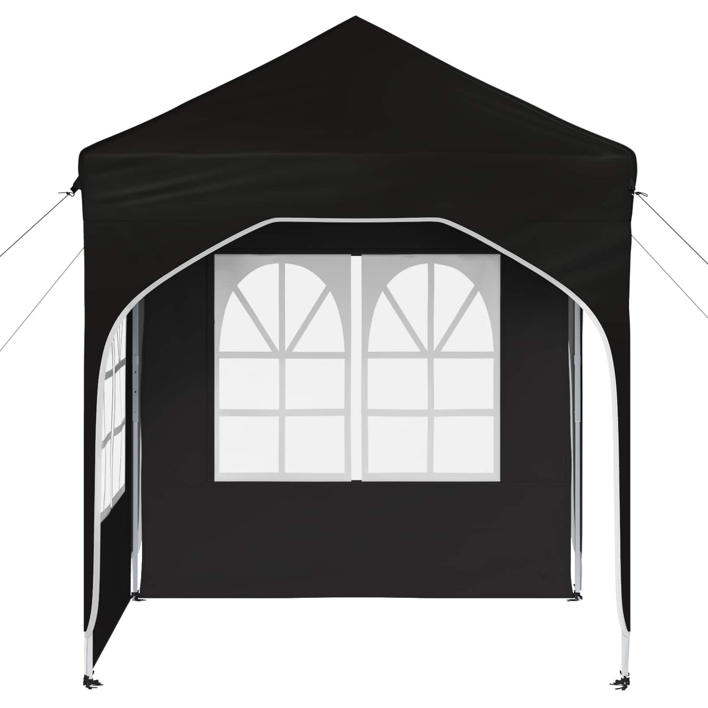 Pop-up Feesttent 192 x 192 x 245 cm Zwart