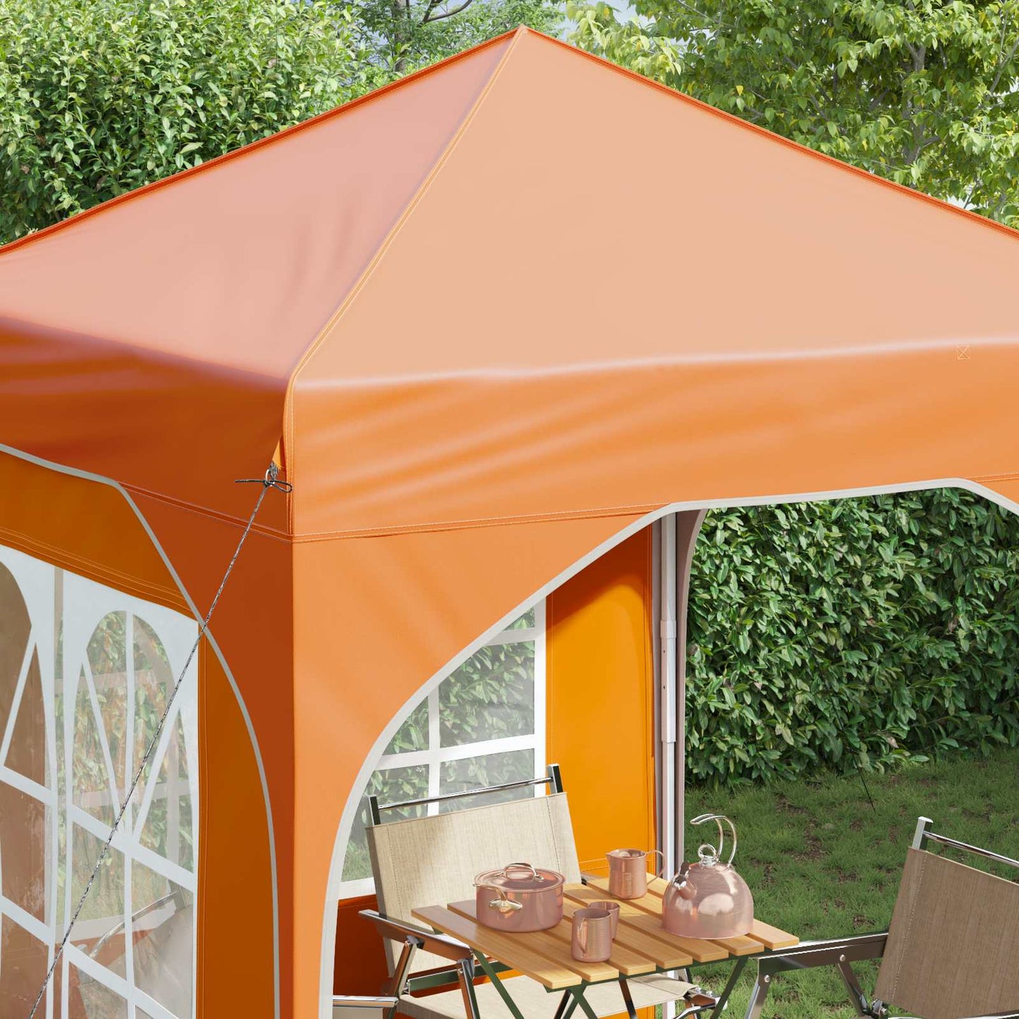 Pop-up Feesttent 192 x 192 x 245 cm Oranje