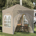 Pop-up Party Tent 192 x 192 x 245 cm Cream