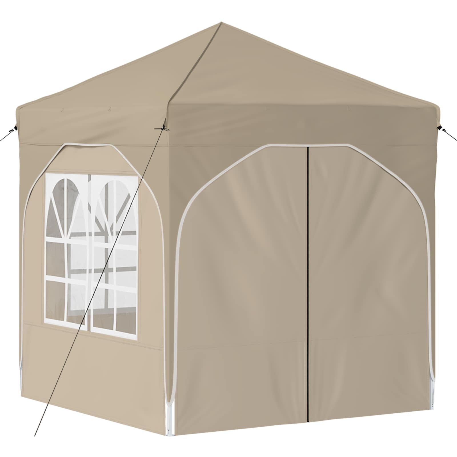 Pop-up Feesttent 192 x 192 x 245 cm Crèmekleurig