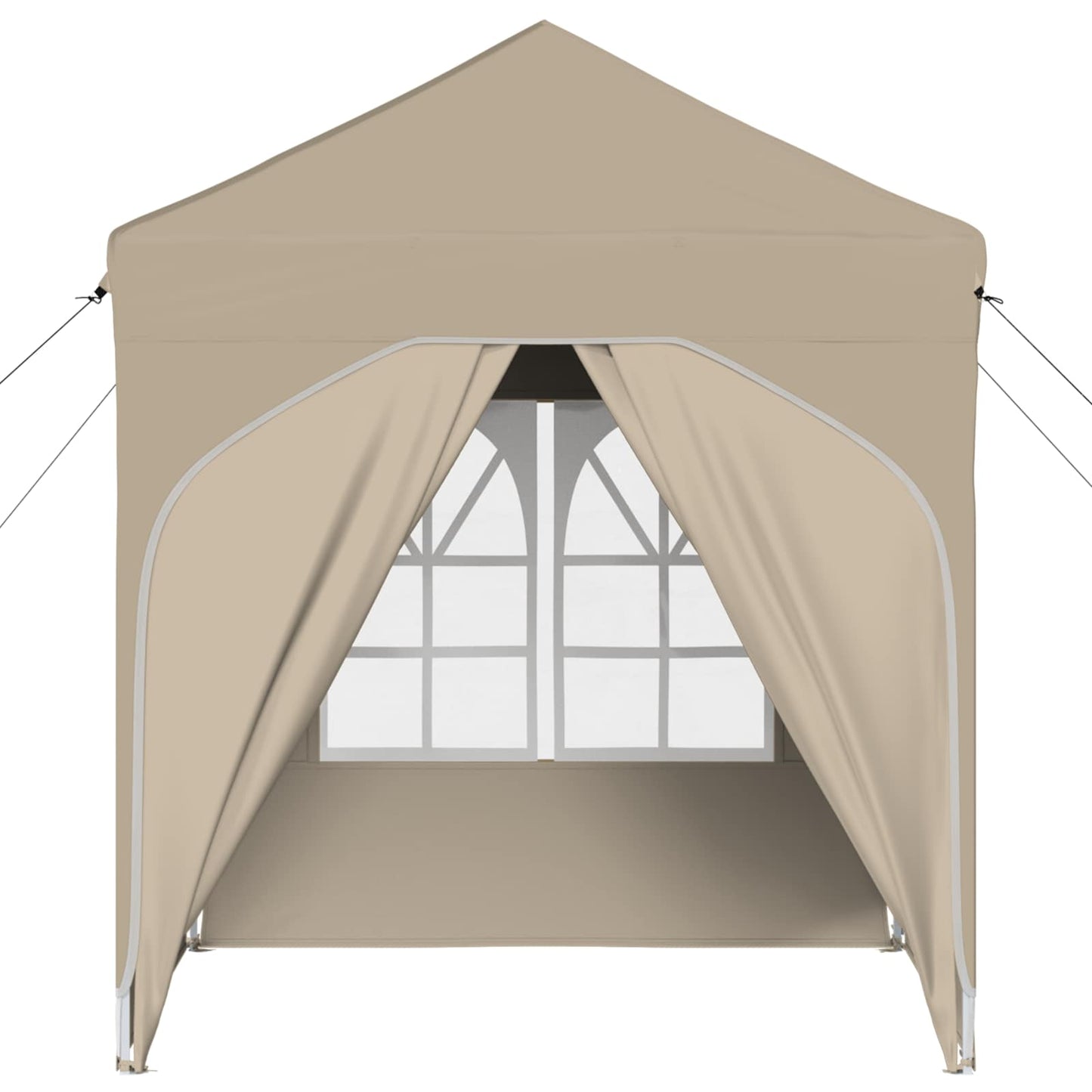 Pop-up Feesttent 192 x 192 x 245 cm Crèmekleurig