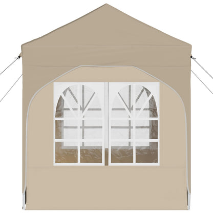Pop-up Feesttent 192 x 192 x 245 cm Crèmekleurig