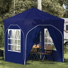 Partytent 192x192x245 cm blauw pop-up