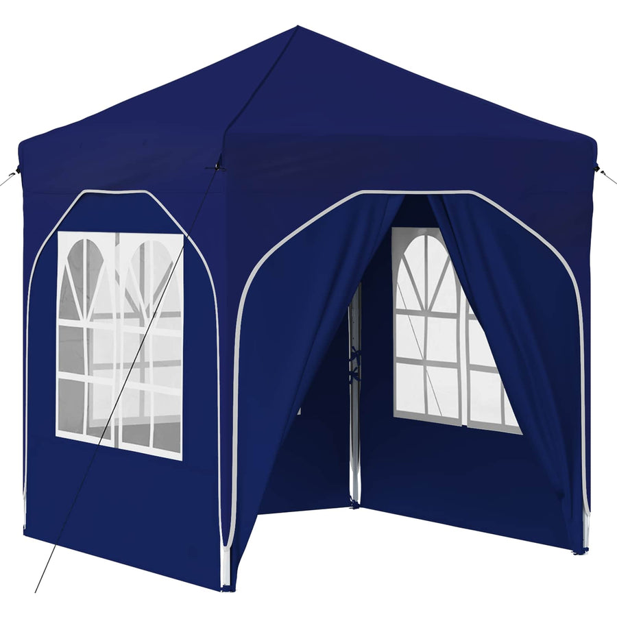 Pop-up Feesttent 192 x 192 x 245 cm Blauw