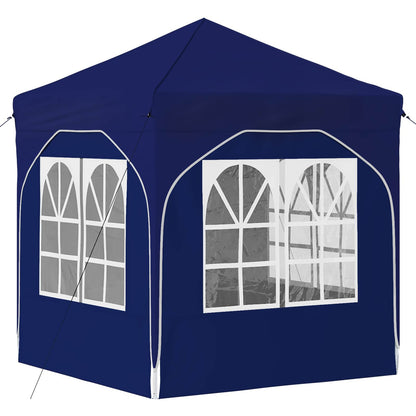 Pop-up Feesttent 192 x 192 x 245 cm Blauw
