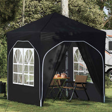 Pop-up Feesttent 192 x 192 x 245 cm Antraciet