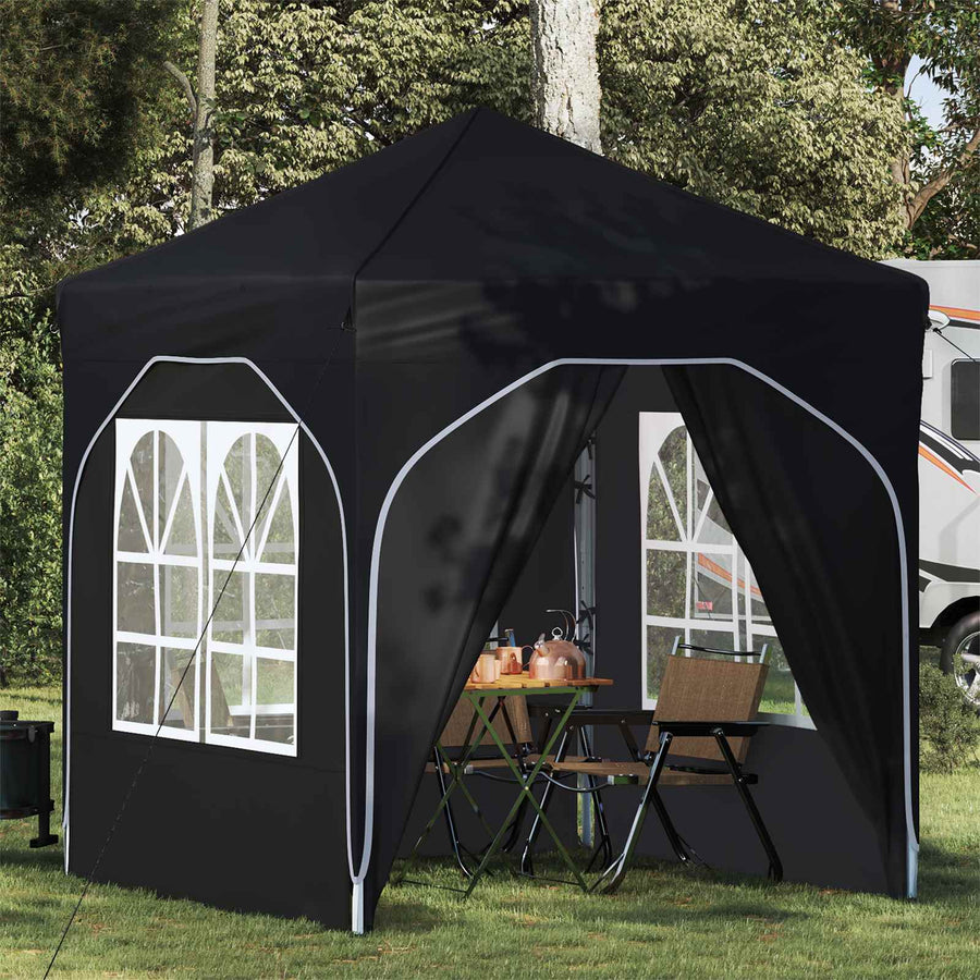 Pop-up Feesttent 192 x 192 x 245 cm Antraciet