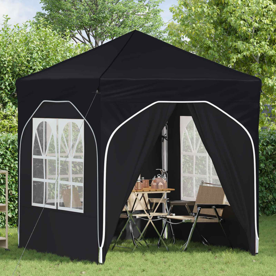 Pop-up Feesttent 192 x 192 x 245 cm Antraciet