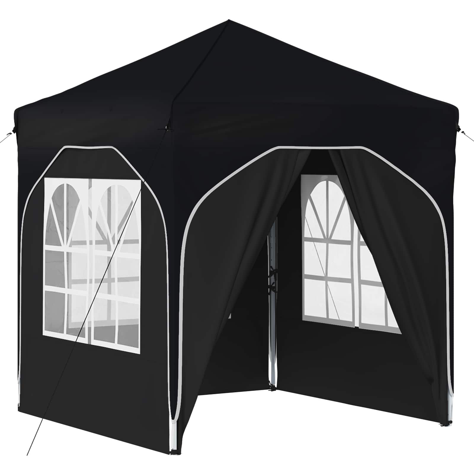 Pop-up Feesttent 192 x 192 x 245 cm Antraciet