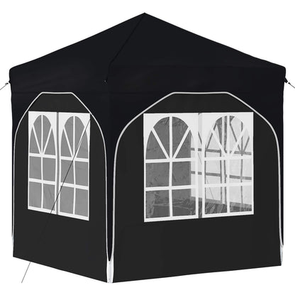 Pop-up Feesttent 192 x 192 x 245 cm Antraciet