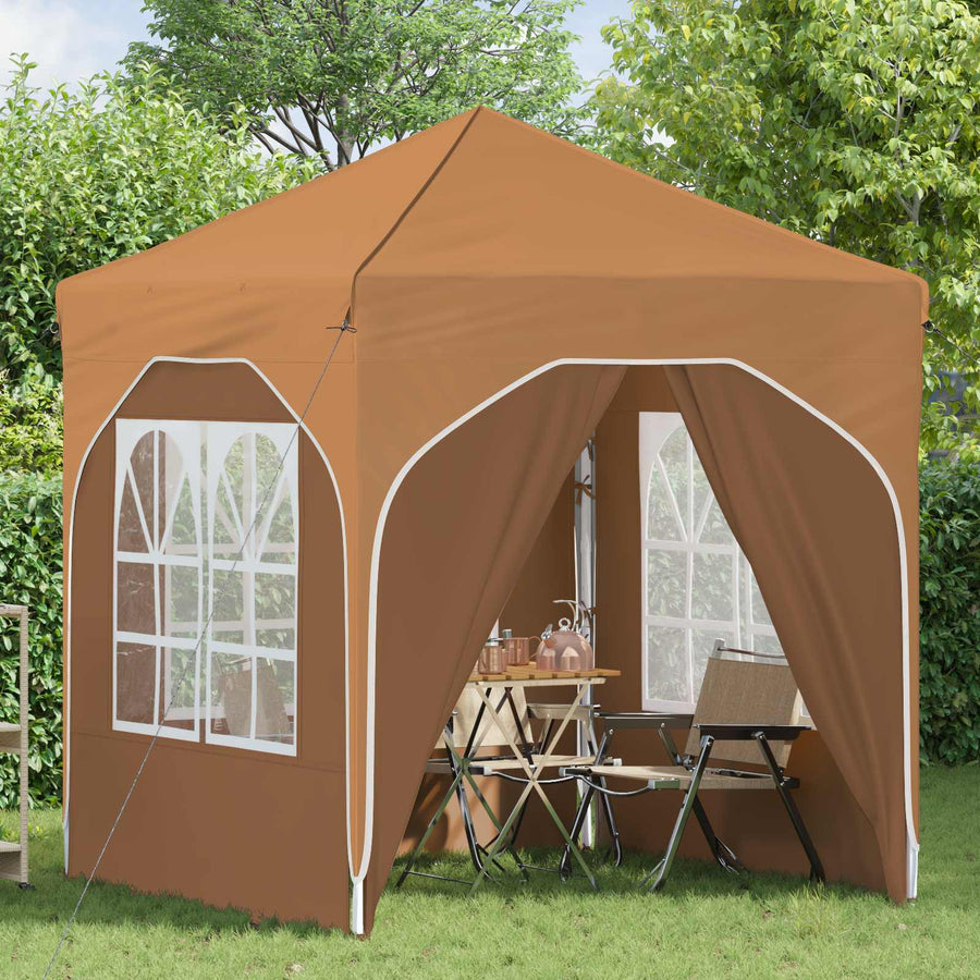 Pop-up Feesttent 192 x 192 x 245 cm Beige