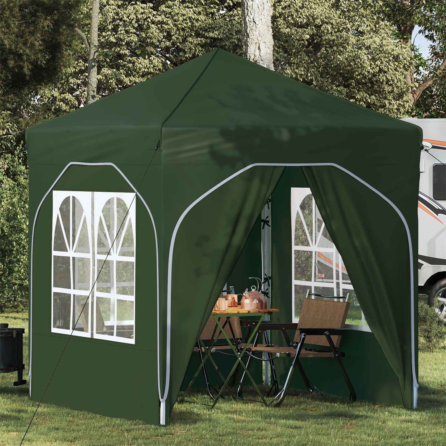 Pop-up Feesttent 192 x 192 x 245 cm Groen