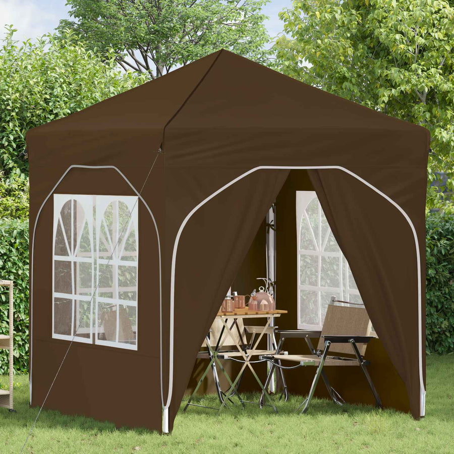 Pop-up Feesttent 192 x 192 x 245 cm Taupe