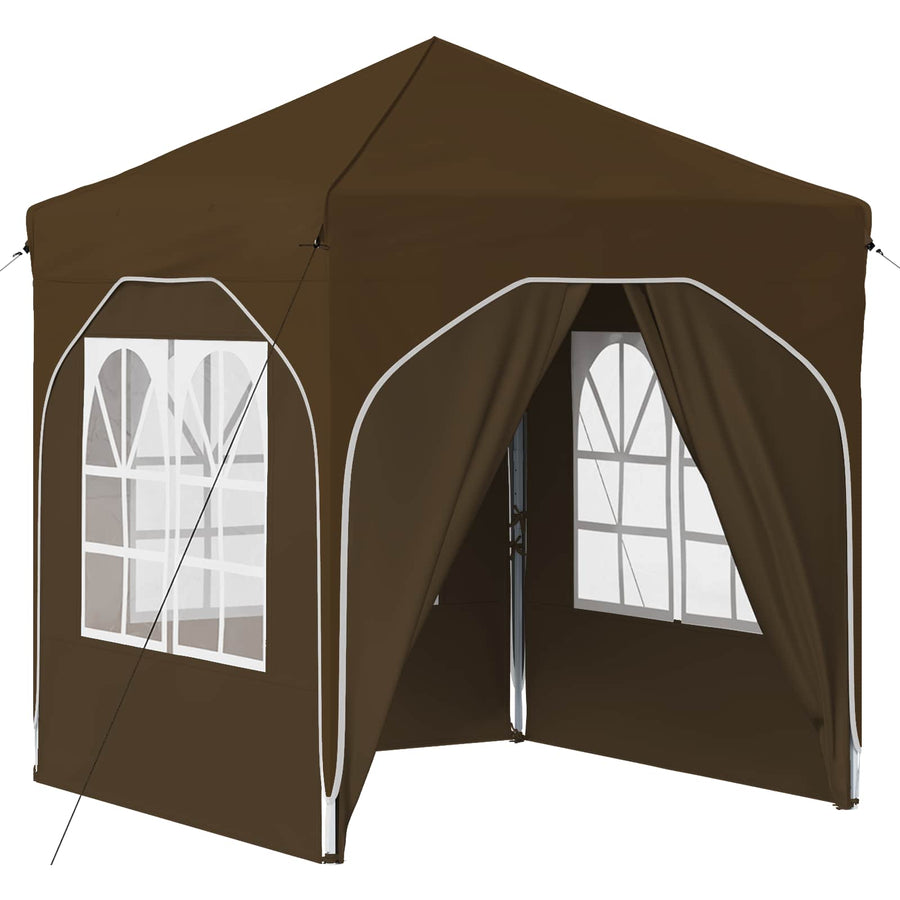Pop-up Feesttent 192 x 192 x 245 cm Taupe