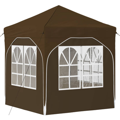 Pop-up Feesttent 192 x 192 x 245 cm Taupe