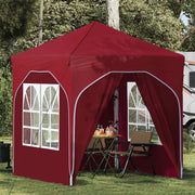 Partytent 192x192x245 cm bordeauxrood