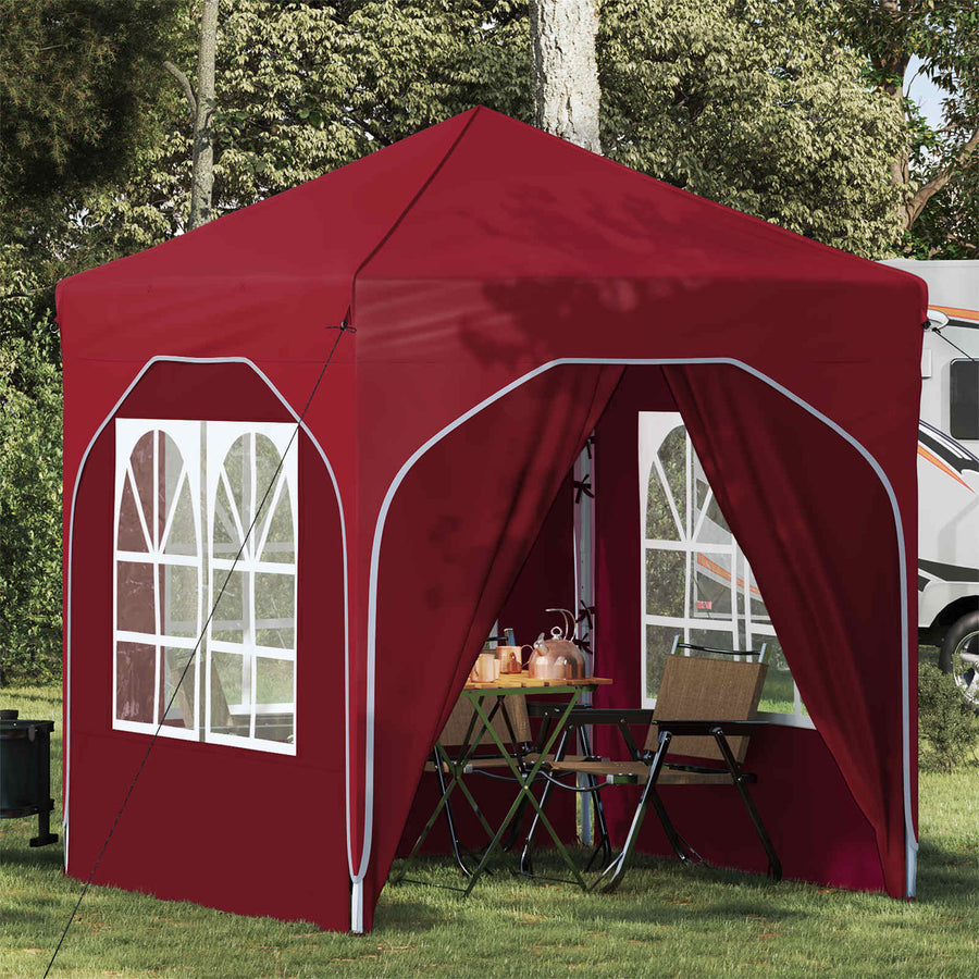 Pop-up Feesttent 192 x 192 x 245 cm Bordeauxrood