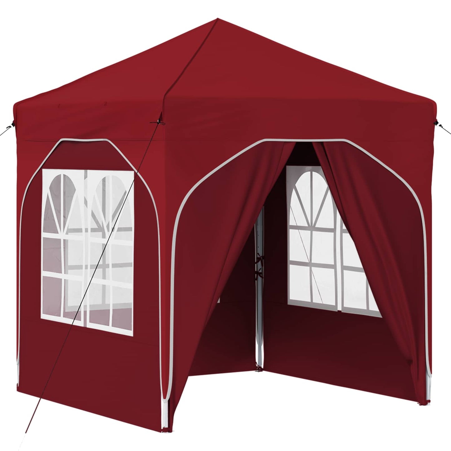 Pop-up Feesttent 192 x 192 x 245 cm Bordeauxrood