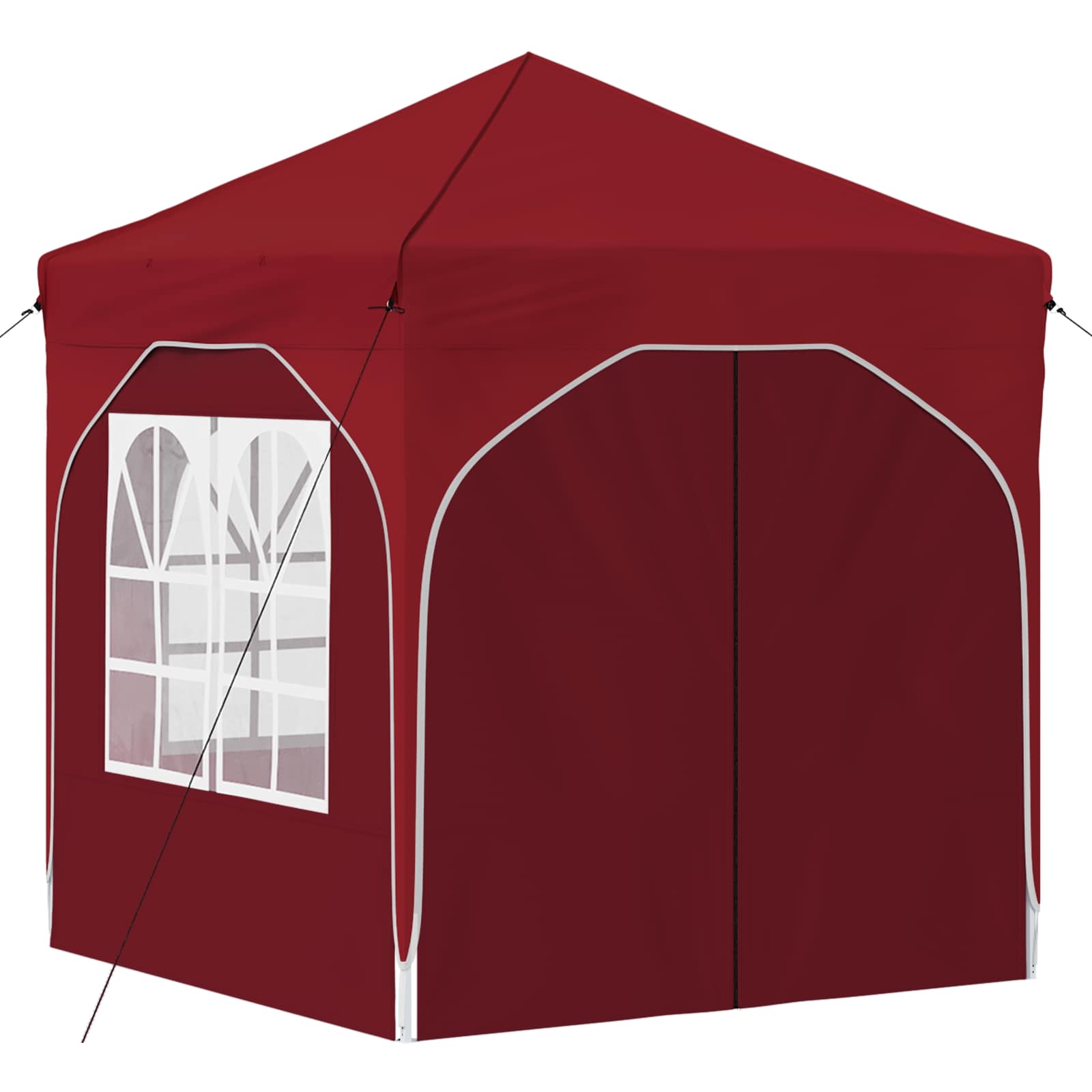 Pop-up Feesttent 192 x 192 x 245 cm Bordeauxrood