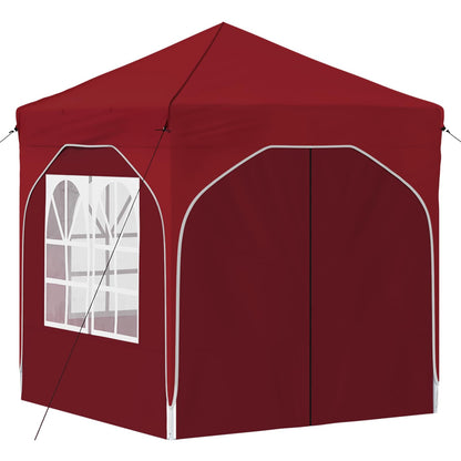 Pop-up Feesttent 192 x 192 x 245 cm Bordeauxrood