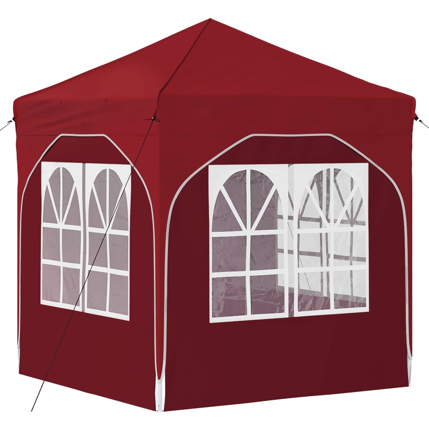 Pop-up Feesttent 192 x 192 x 245 cm Bordeauxrood