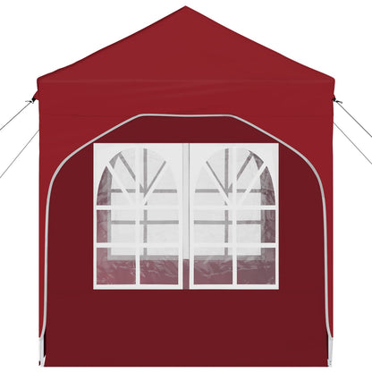 Pop-up Feesttent 192 x 192 x 245 cm Bordeauxrood