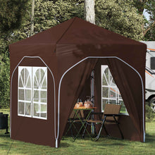 Pop-up Feesttent 192 x 192 x 245 cm Bruin