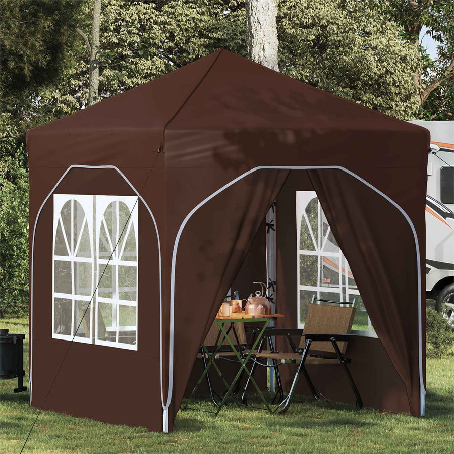 Pop-up Feesttent 192 x 192 x 245 cm Bruin