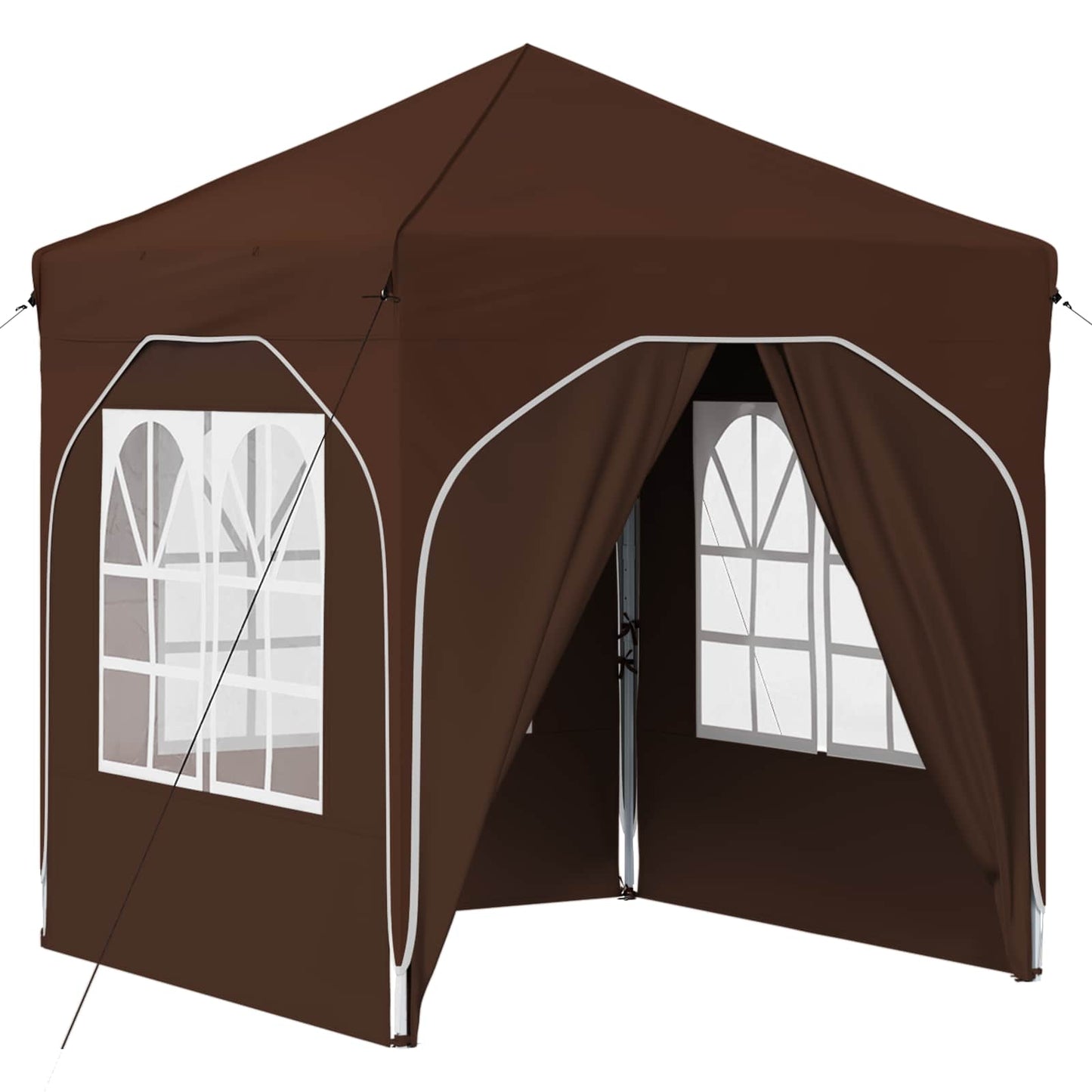 Pop-up Feesttent 192 x 192 x 245 cm Bruin