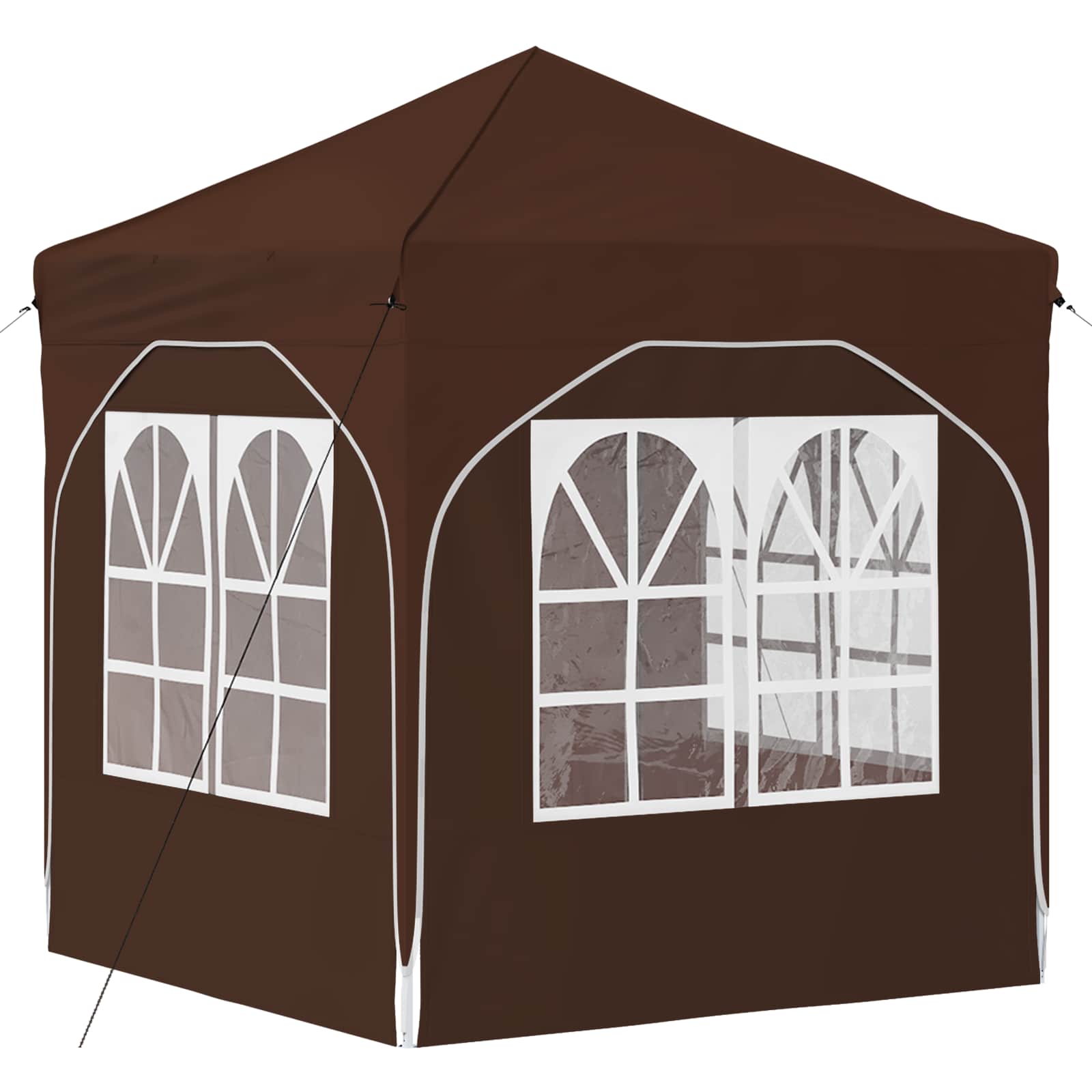 Pop-up Feesttent 192 x 192 x 245 cm Bruin