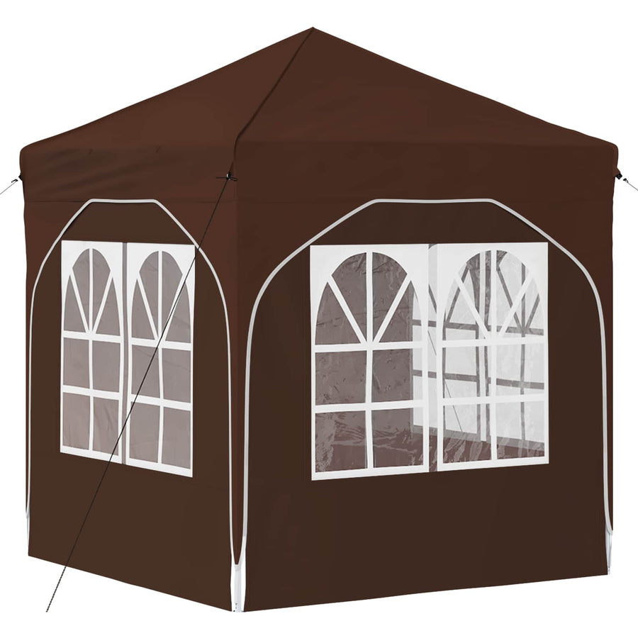Pop-up Feesttent 192 x 192 x 245 cm Bruin