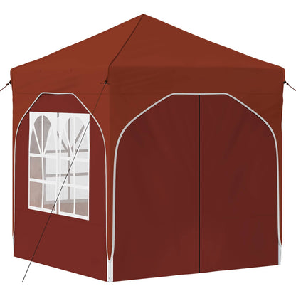 Pop-up Feesttent 192 x 192 x 245 cm Terracotta