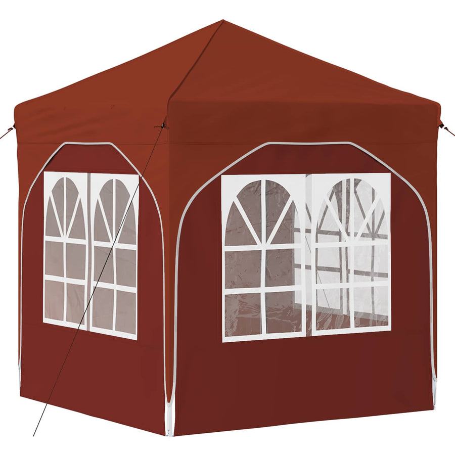 Pop-up Feesttent 192 x 192 x 245 cm Terracotta