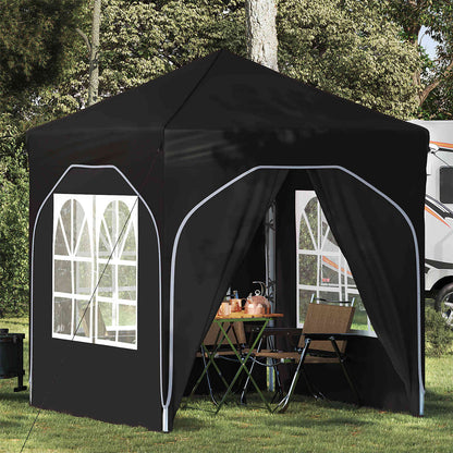 Pop-up Feesttent 192 x 192 x 245 cm Zwart