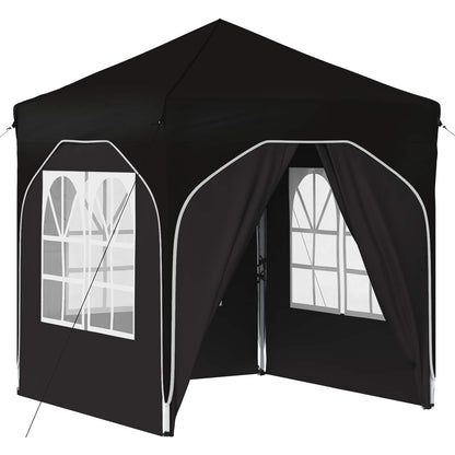 Pop-up Feesttent 192 x 192 x 245 cm Zwart
